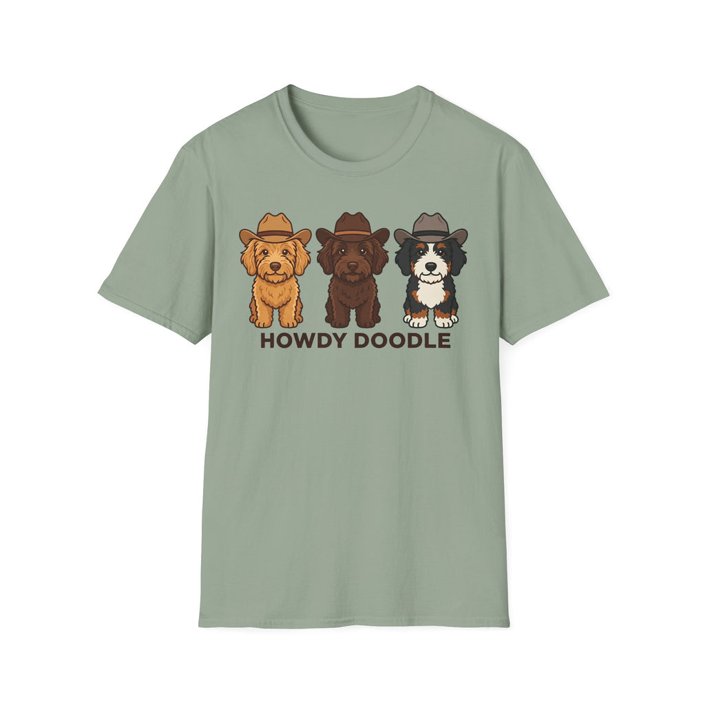 Howdy Doodle Cartoon Labradoodles T-Shirt
