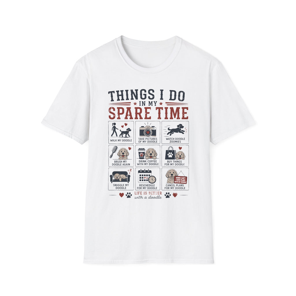 Things I Do in My Spare Time Doodle T-Shirt