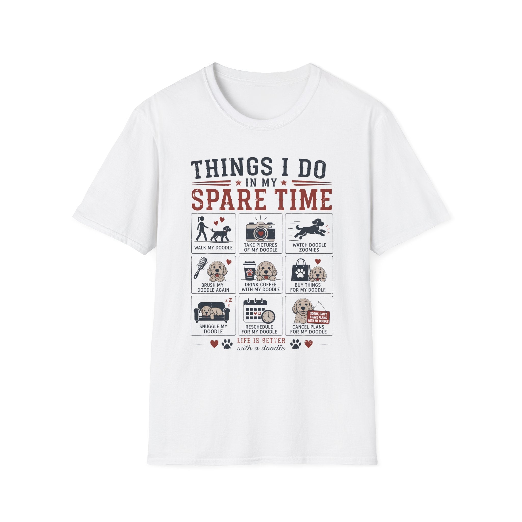 Things I Do in My Spare Time Doodle T-Shirt