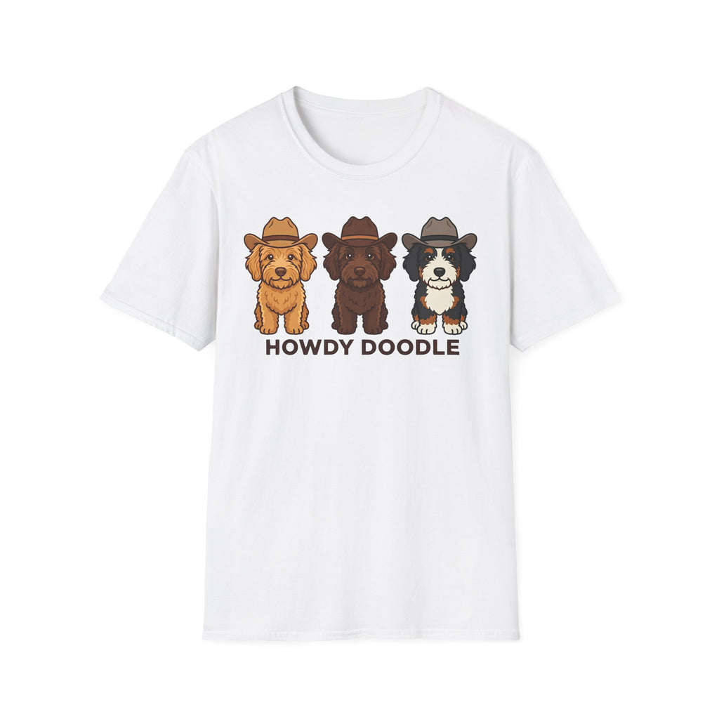 Howdy Doodle Cartoon Labradoodles T-Shirt