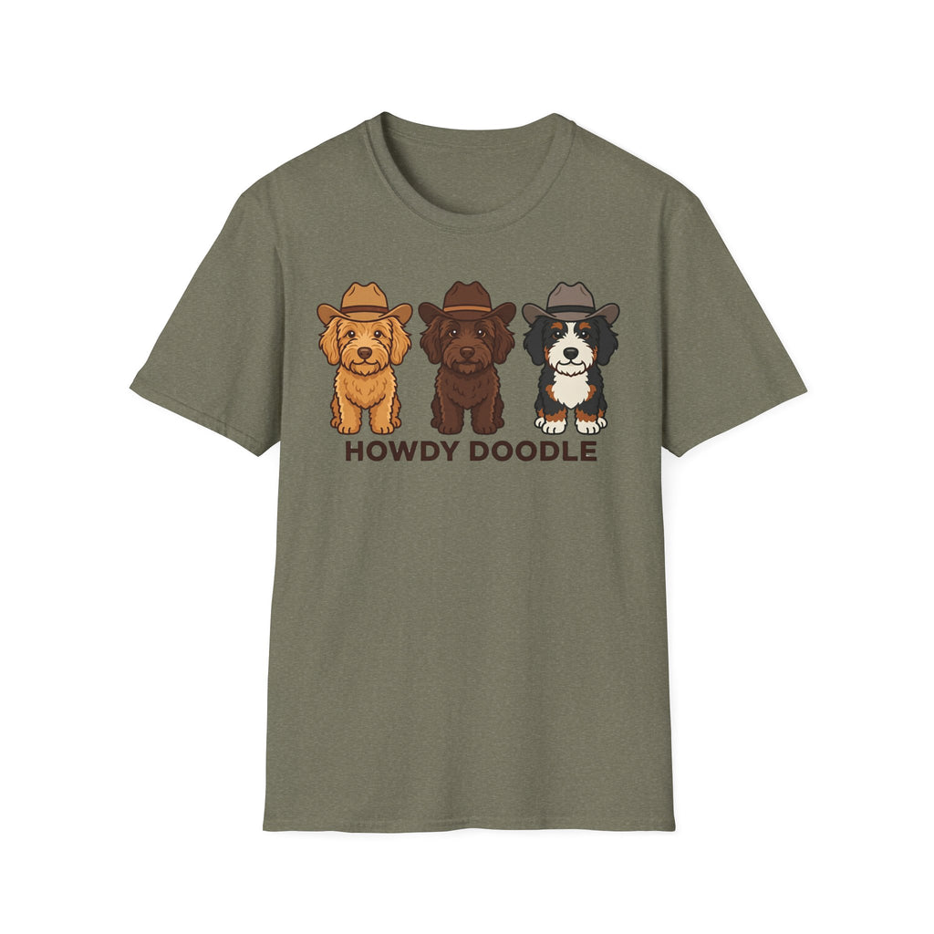 Howdy Doodle Cartoon Labradoodles T-Shirt