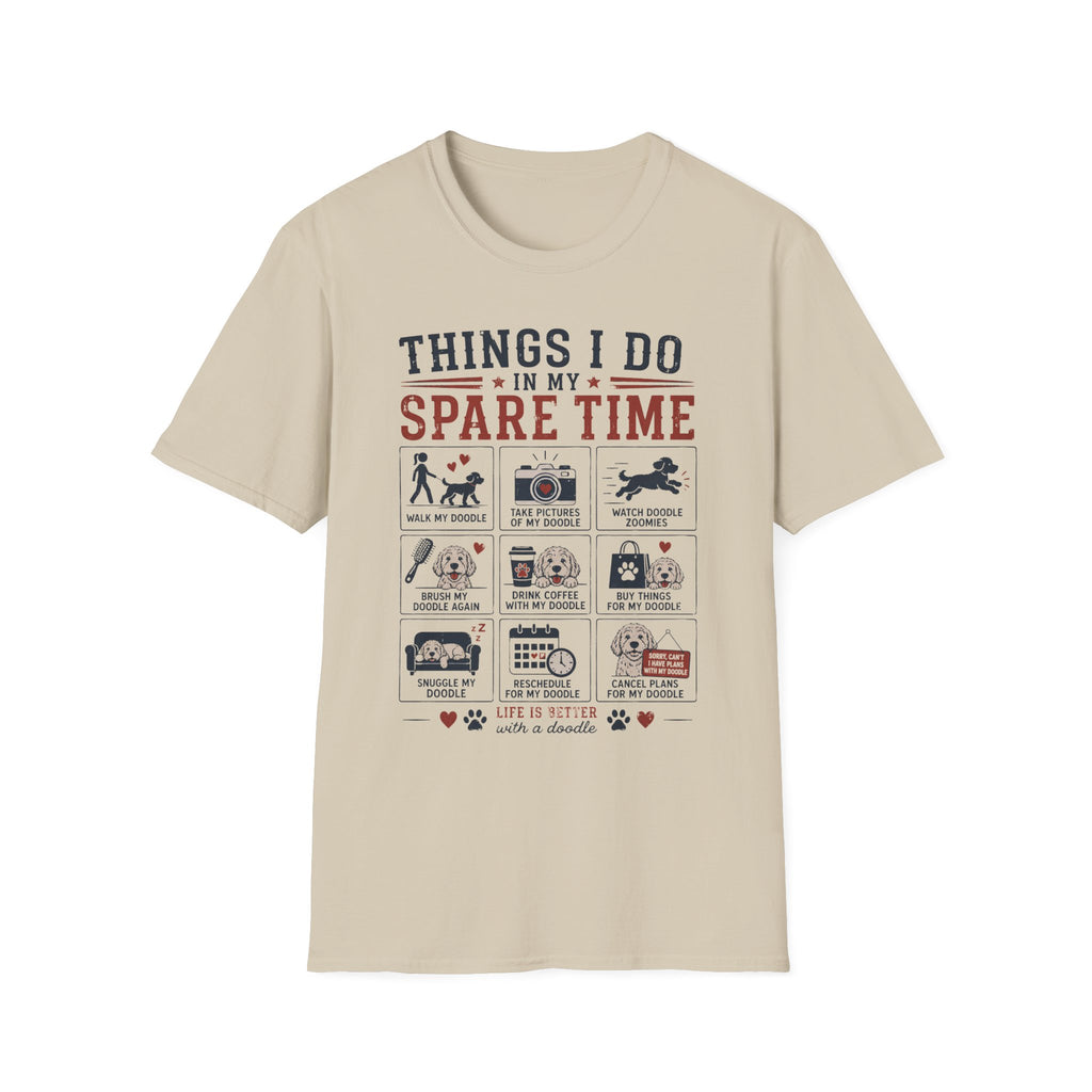 Things I Do in My Spare Time Doodle T-Shirt