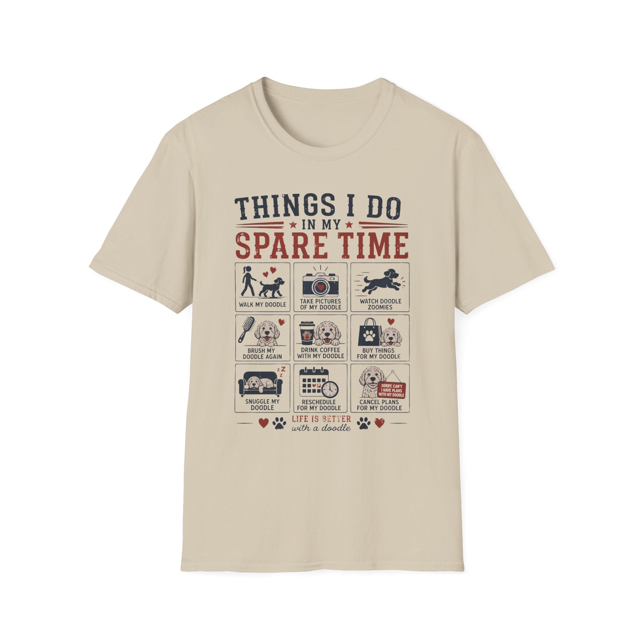 Things I Do in My Spare Time Doodle T-Shirt