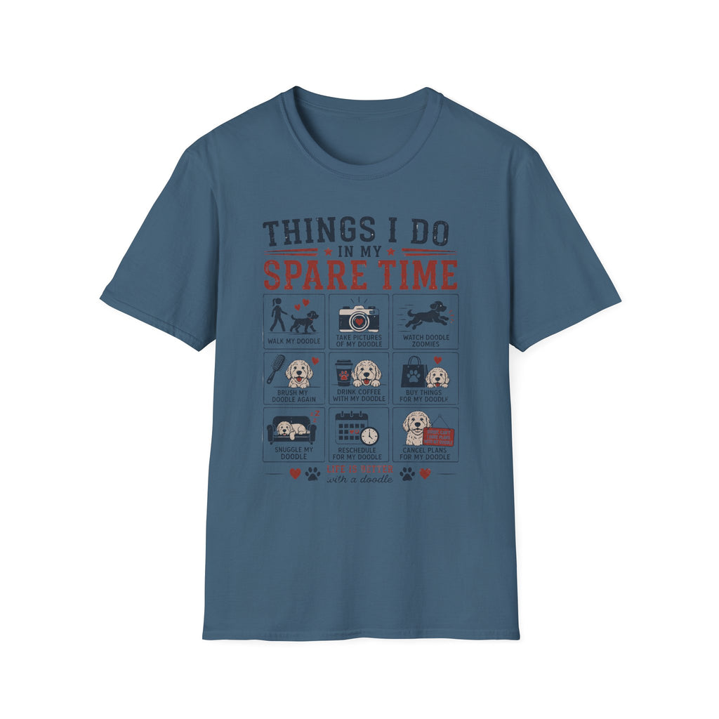 Things I Do in My Spare Time Doodle T-Shirt
