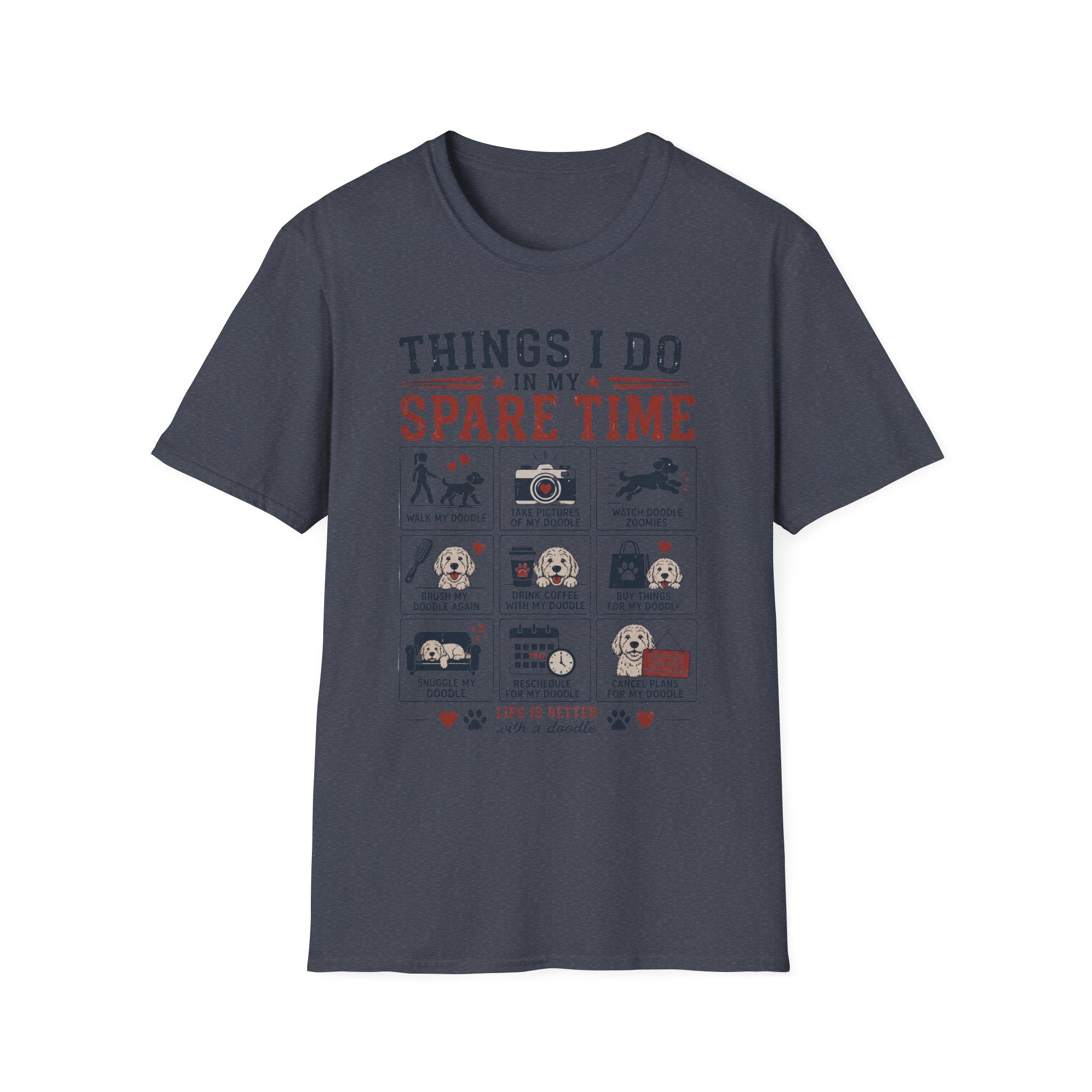 Things I Do in My Spare Time Doodle T-Shirt
