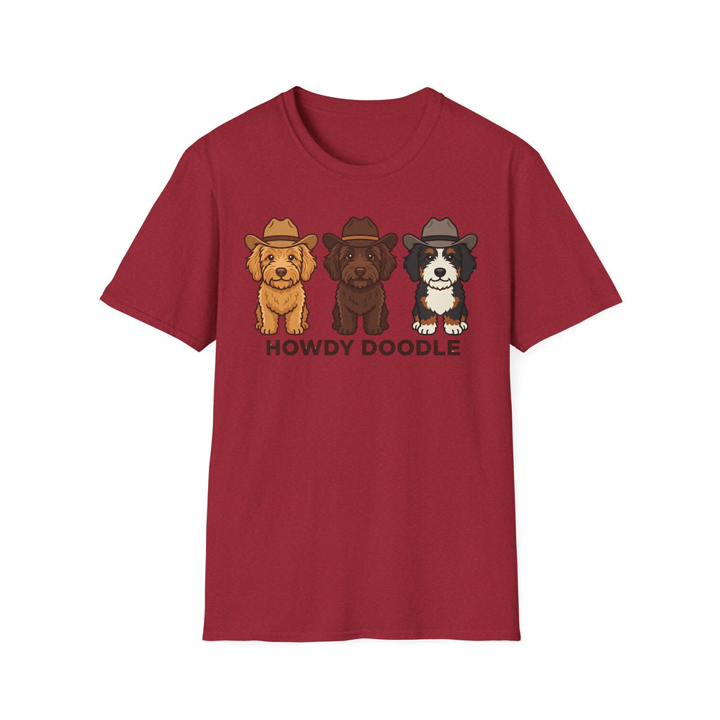Howdy Doodle Cartoon Labradoodles T-Shirt