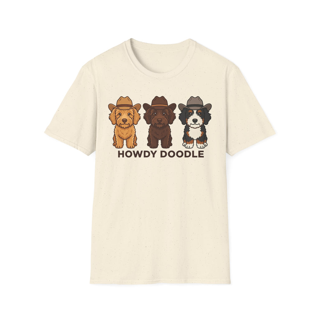 Howdy Doodle Cartoon Labradoodles T-Shirt