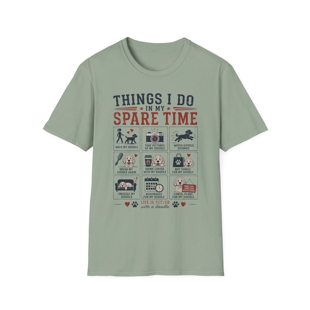 Things I Do in My Spare Time Doodle T-Shirt