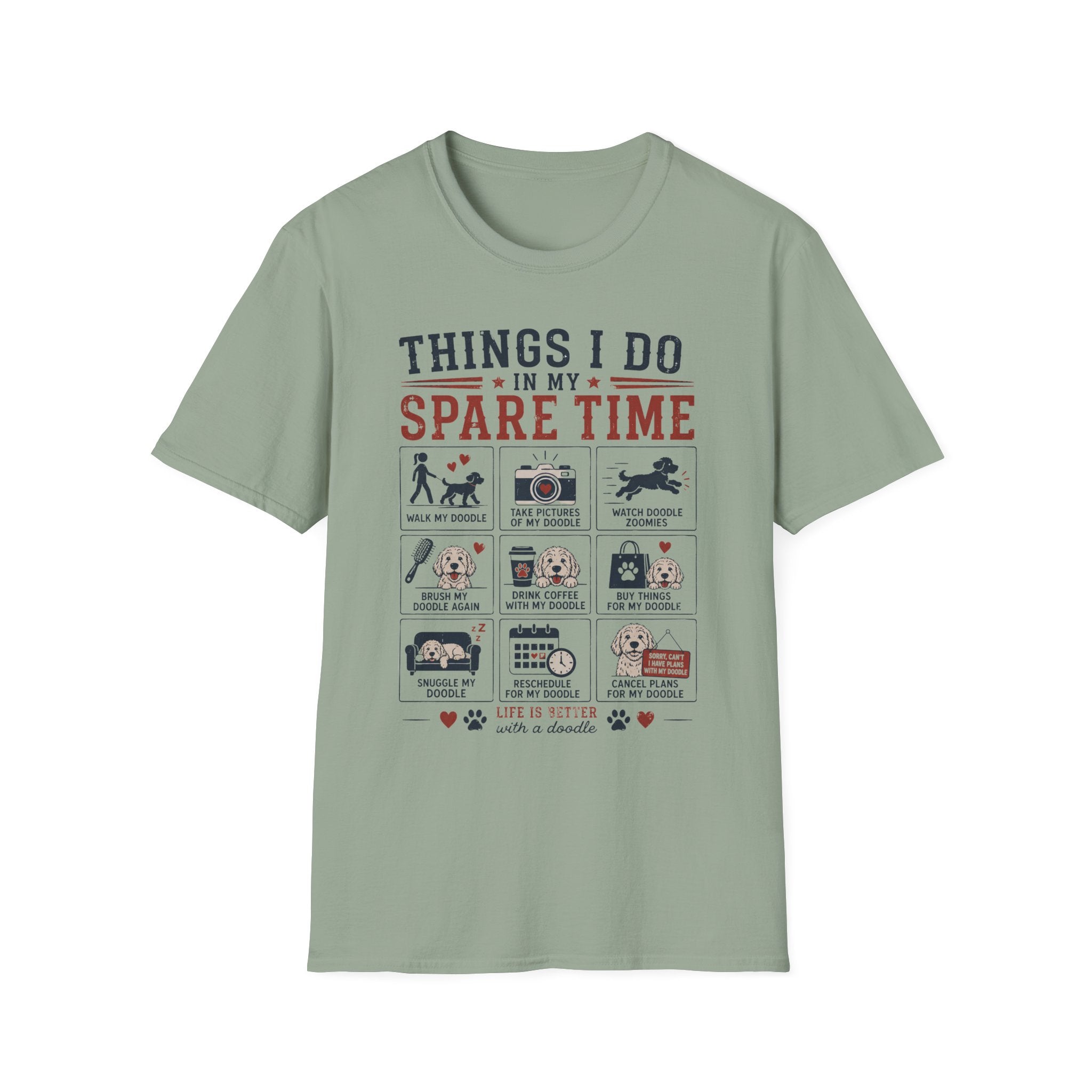 Things I Do in My Spare Time Doodle T-Shirt