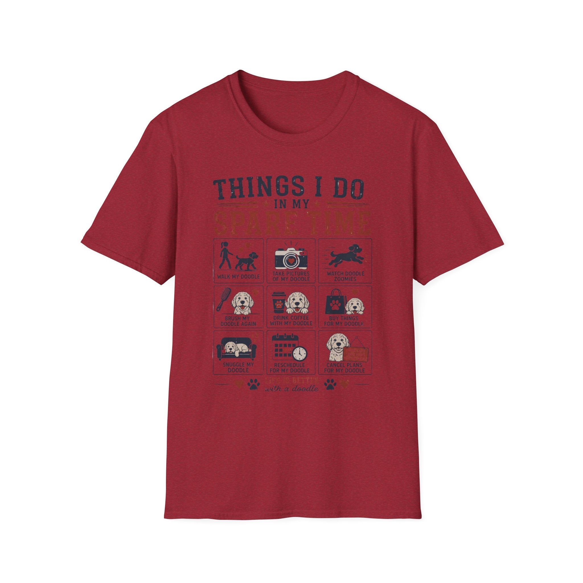 Things I Do in My Spare Time Doodle T-Shirt