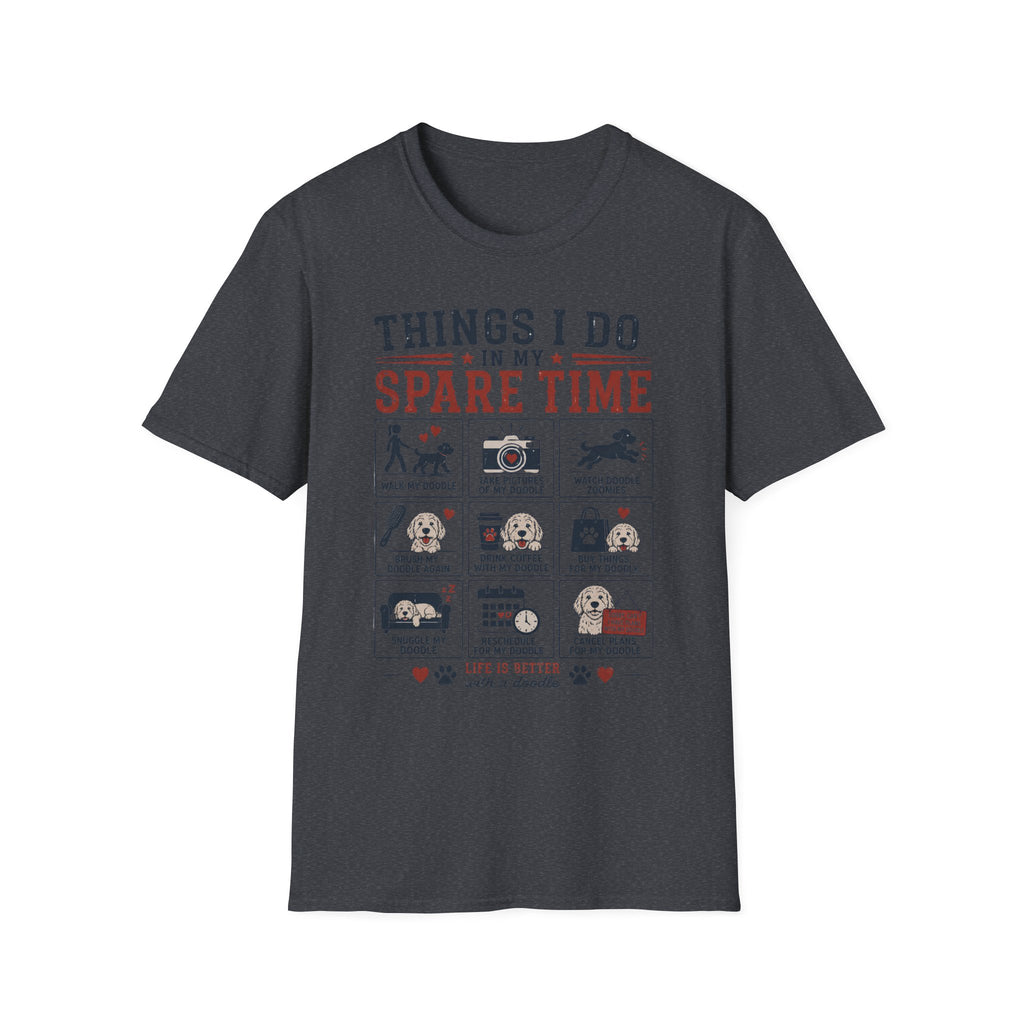 Things I Do in My Spare Time Doodle T-Shirt