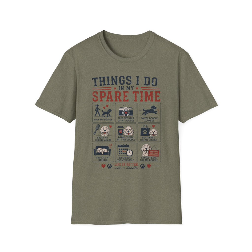 Things I Do in My Spare Time Doodle T-Shirt