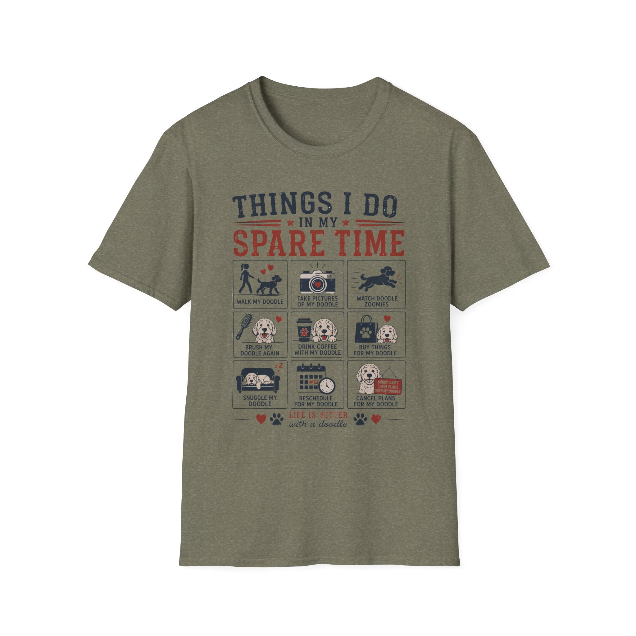 Things I Do in My Spare Time Doodle T-Shirt