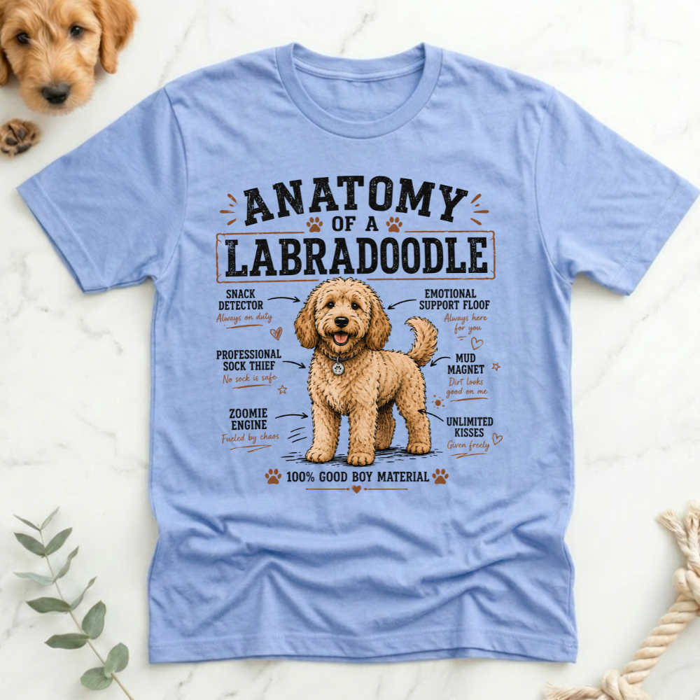 Anatomy of a Labradoodle T-Shirt