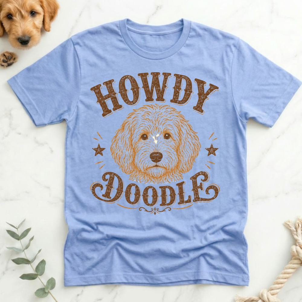 Howdy Doodle Labradoodle Face T-Shirt