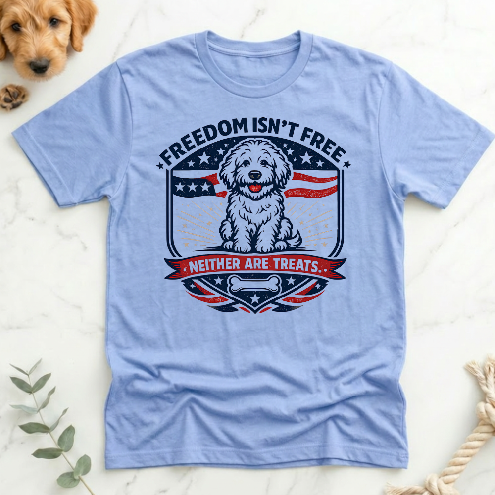 Freedom Isn't Free Badge T-Shirt