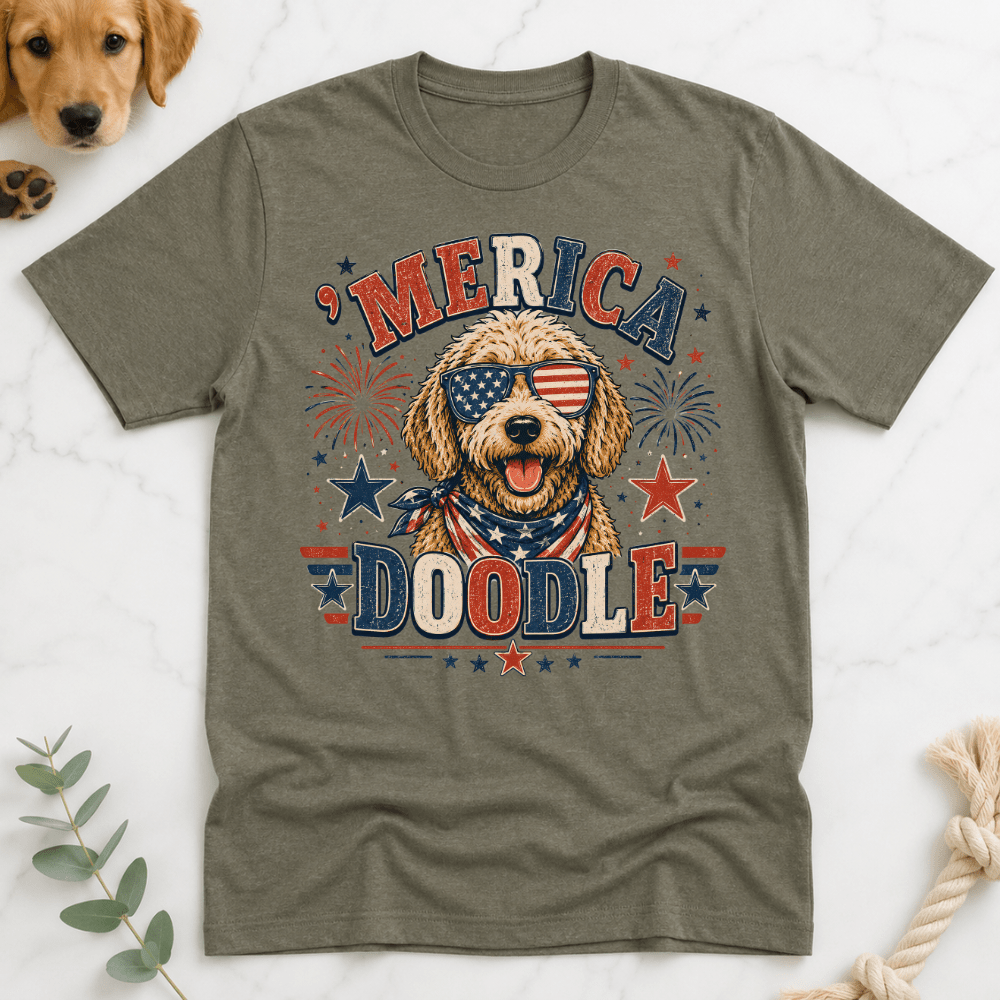 America Doodle T-Shirt - Doodle Brothers Co
