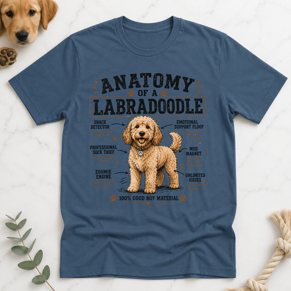 Anatomy of a Labradoodle T-Shirt - Doodle Brothers Co