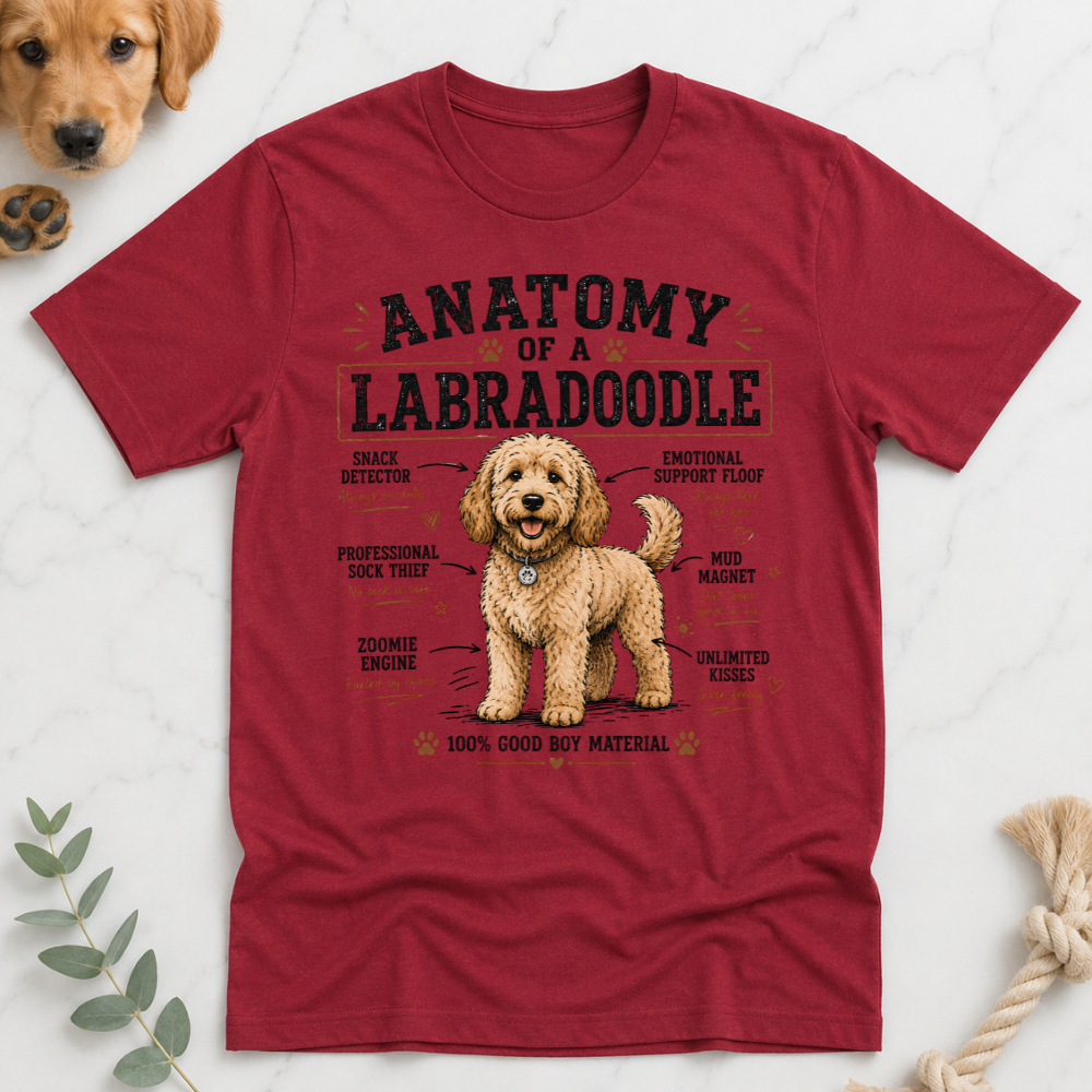 Anatomy of a Labradoodle T-Shirt