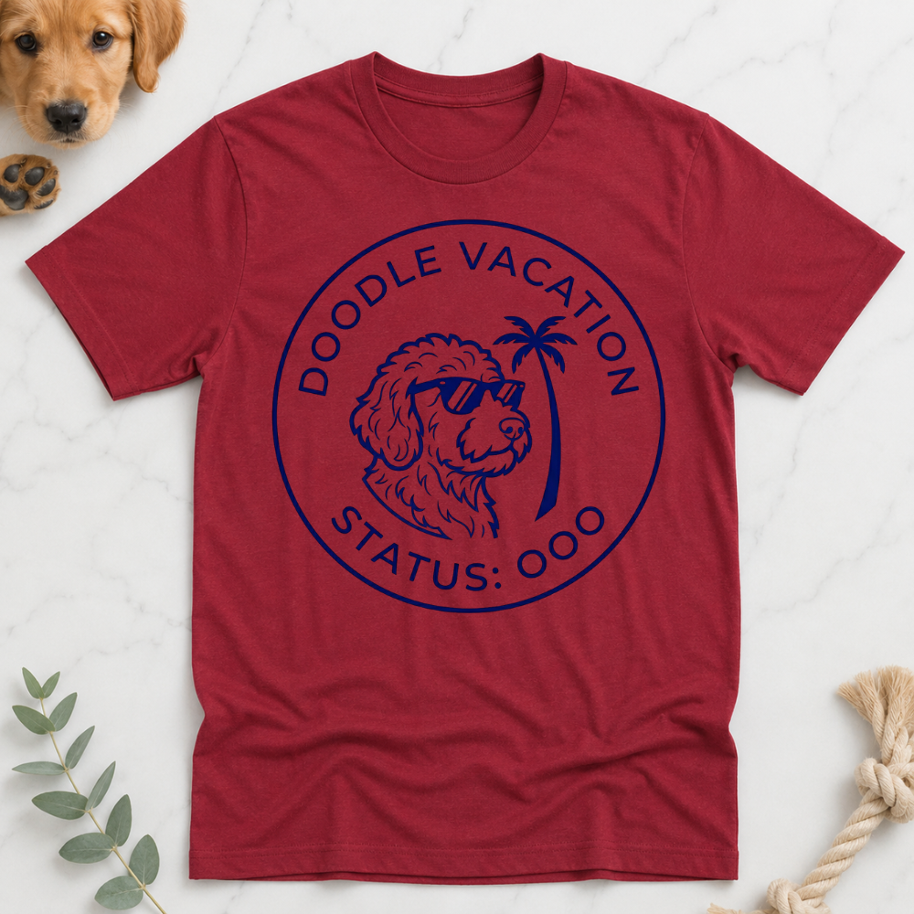 Doodle Vacation Status OOO T-Shirt