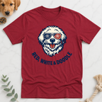 Red White Cool Doodle T-Shirt