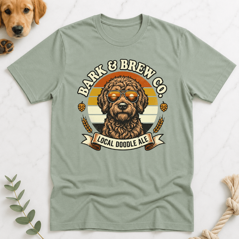 Bark and Brew T-Shirt - Doodle Brothers Co