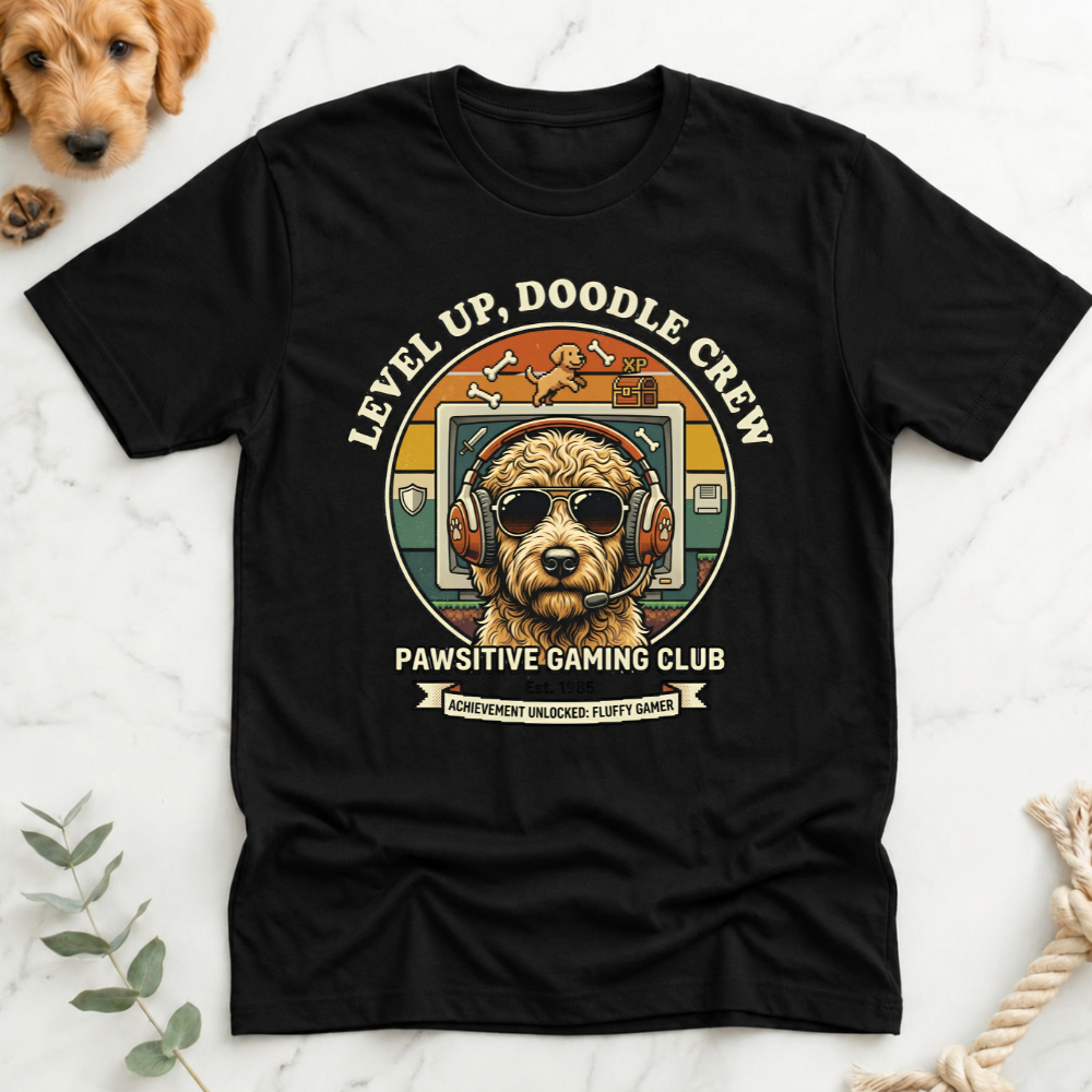Level Up Doodle Crew T-Shirt