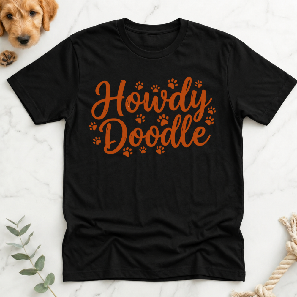 Howdy Doodle Text T-Shirt
