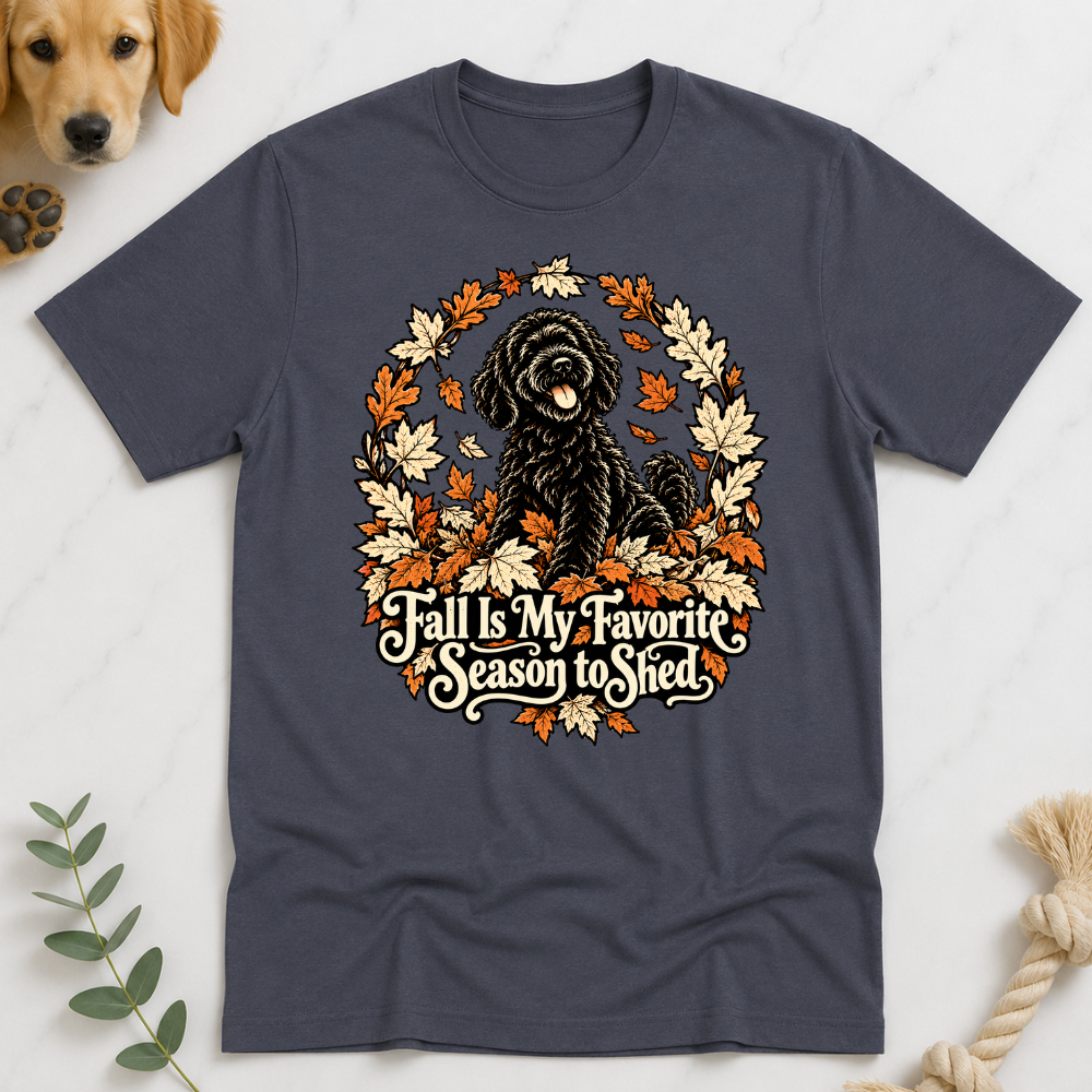 Fall is my Favorite Season to Shed Tshirt Halloween Doodle Tshirt