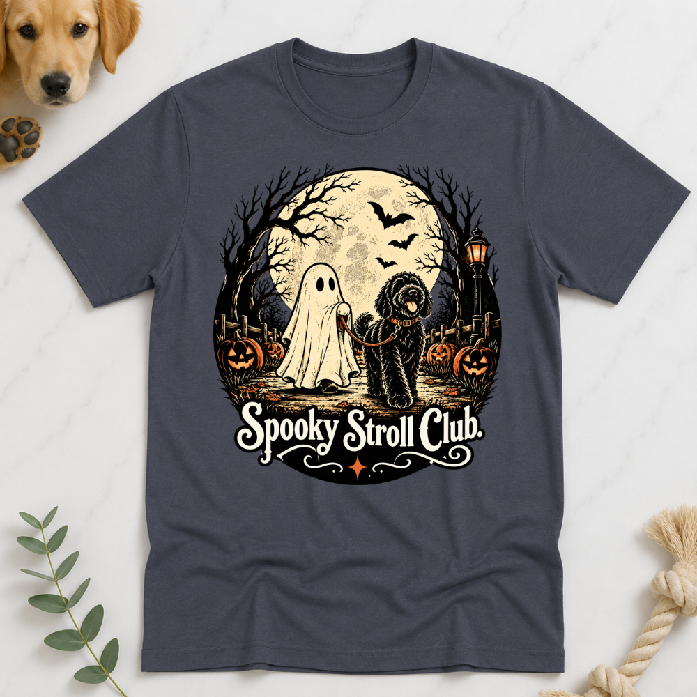 Spooky Stroll Club Halloween Doodle Tshirt