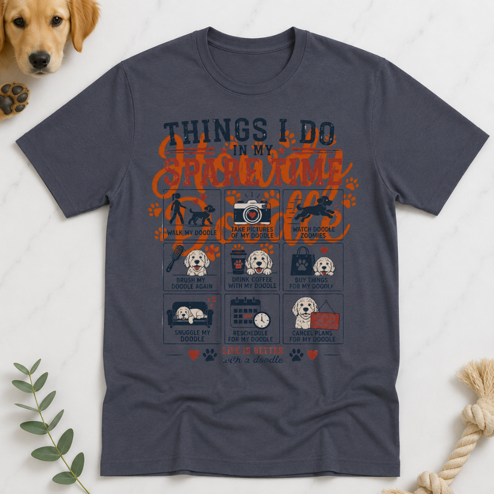 Things I Do in My Spare Time Doodle T-Shirt
