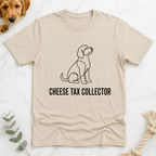 Cheese Tax Collector Line Doodle T-shirt - Doodle Brothers Co