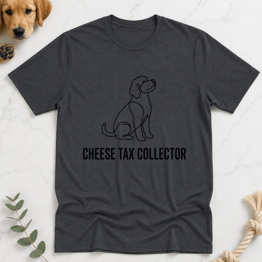 Cheese Tax Collector Line Doodle T-shirt - Doodle Brothers Co