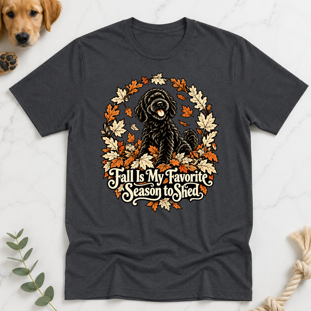 Fall is my Favorite Season to Shed Tshirt Halloween Doodle Tshirt