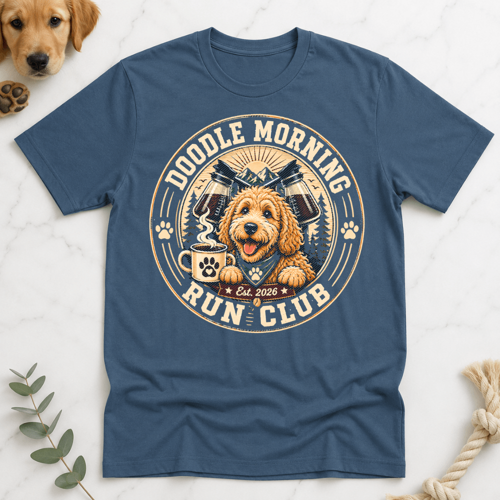 Doodle Morning Run Club T-Shirt - Doodle Brothers Co