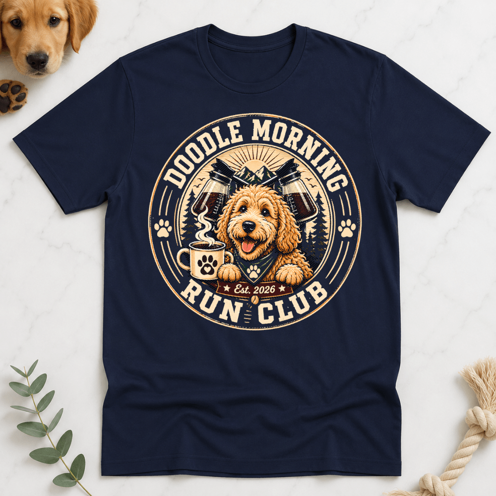 Doodle Morning Run Club T-Shirt - Doodle Brothers Co