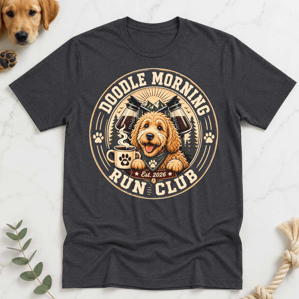 Doodle Morning Run Club T-Shirt - Doodle Brothers Co