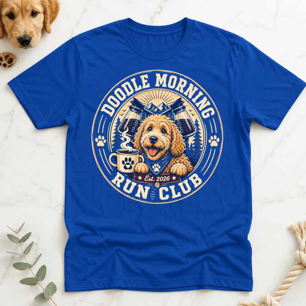 Doodle Morning Run Club T-Shirt - Doodle Brothers Co