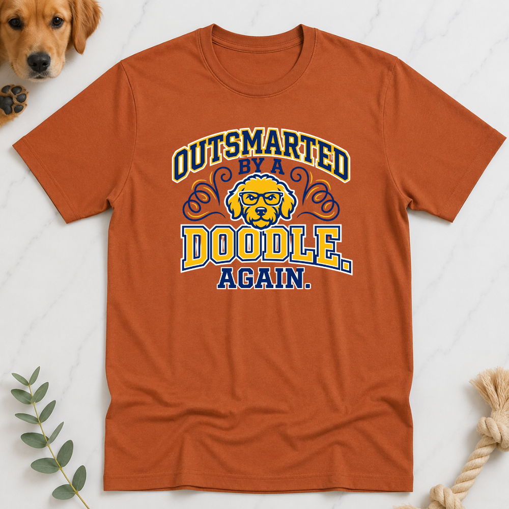 Outsmarted by a Doodle Again T-Shirt