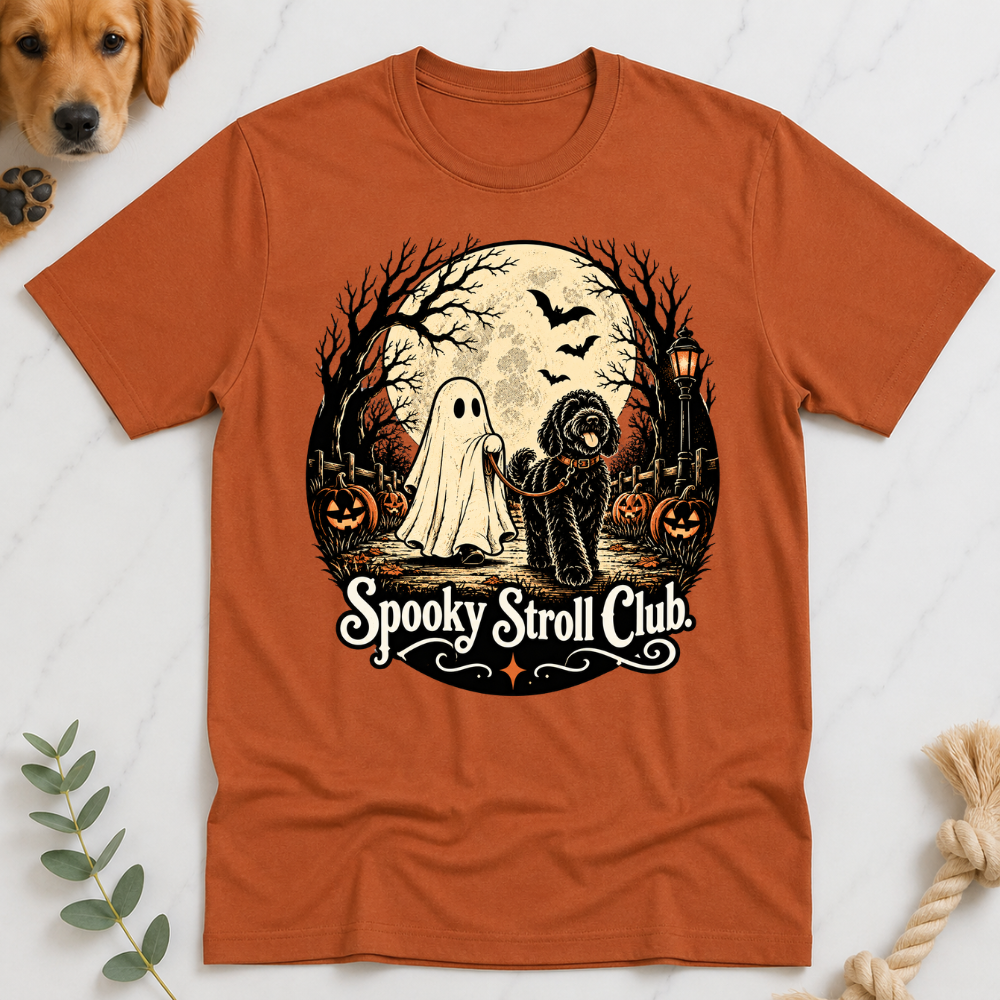 Spooky Stroll Club Halloween Doodle Tshirt