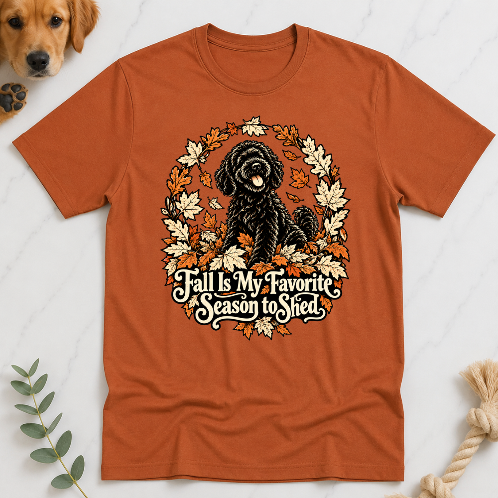 Fall is my Favorite Season to Shed Tshirt Halloween Doodle Tshirt