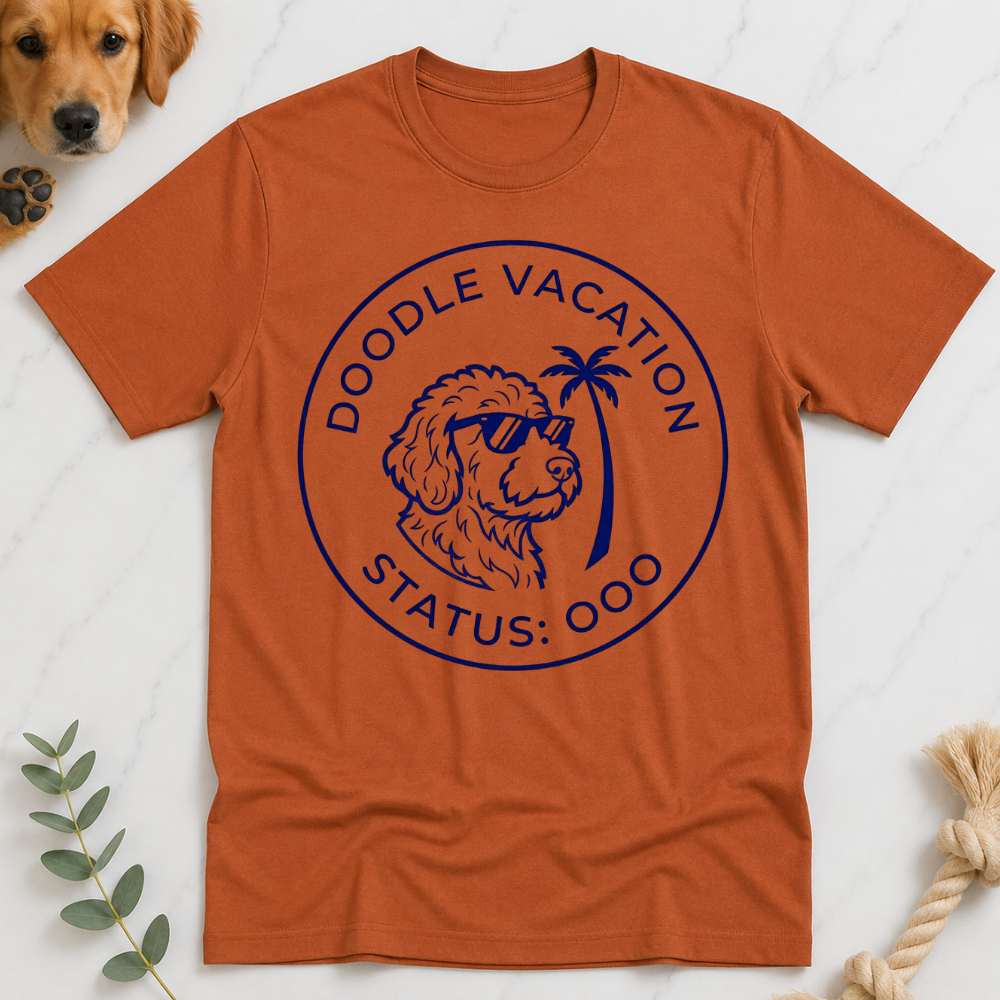Doodle Vacation Status OOO T-Shirt
