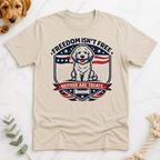 Freedom Isn't Free Badge T-Shirt - Doodle Brothers Co