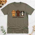 Howdy Doodle Cartoon Labradoodles T-Shirt