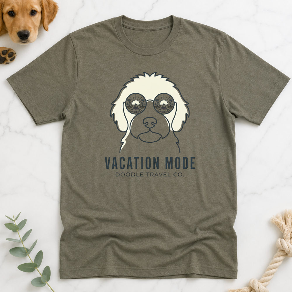 Vacation Mode Doodle Travel T-Shirt