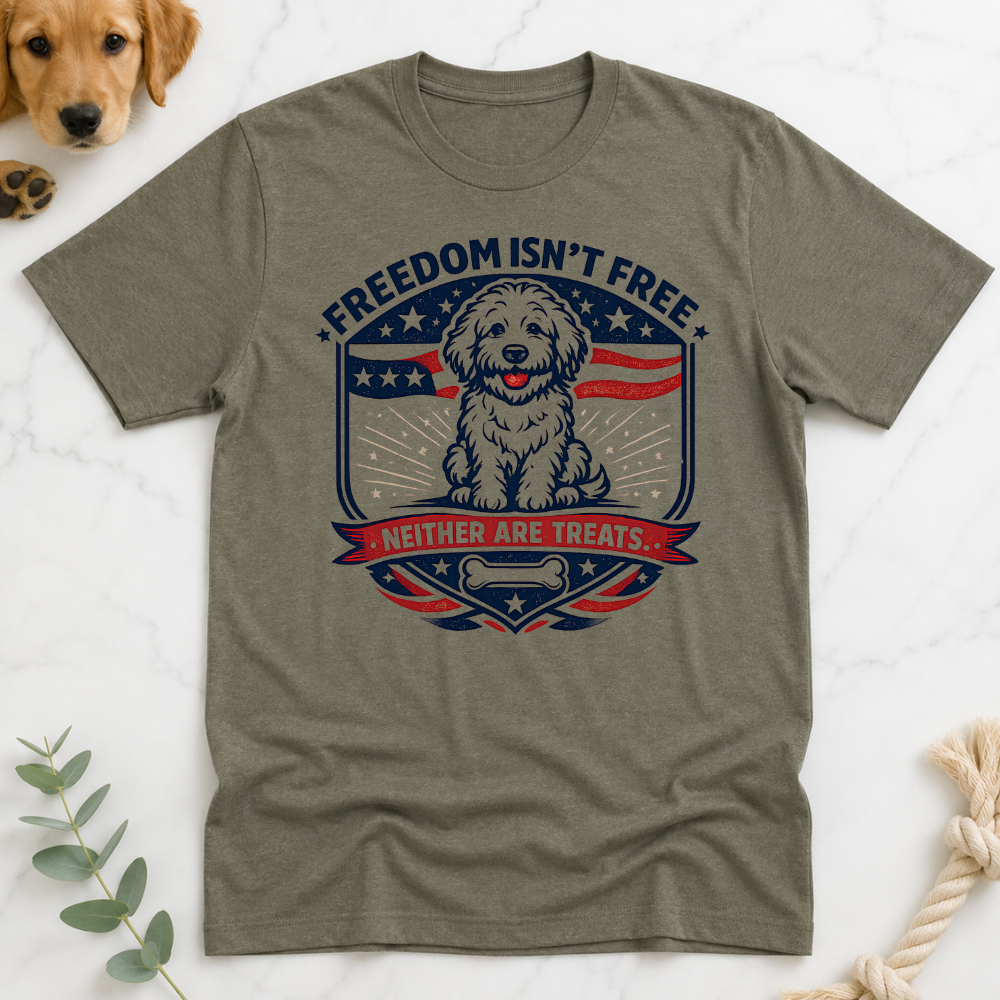 Freedom Isn't Free Badge T-Shirt