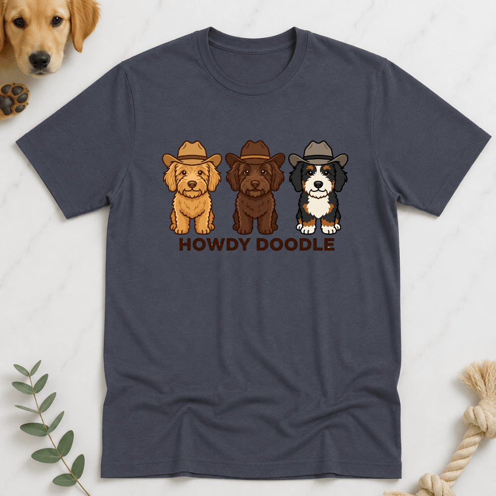 Howdy Doodle Cartoon Labradoodles T-Shirt - Doodle Brothers Co