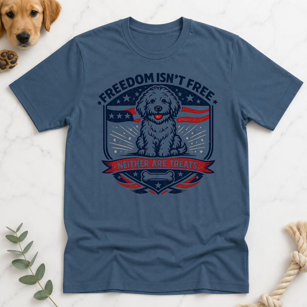 Freedom Isn't Free Badge T-Shirt
