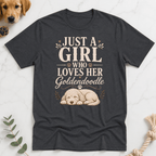 Just a Girl Who Loves Her GoldenDoodle T-Shirt - Doodle Brothers Co