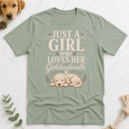 Just a Girl Who Loves Her GoldenDoodle T-Shirt - Doodle Brothers Co